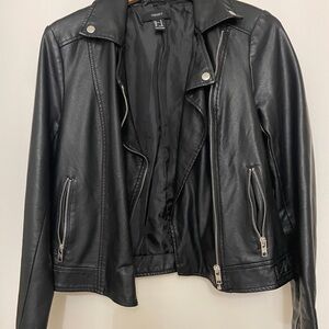 Black Faux Leather Jacket